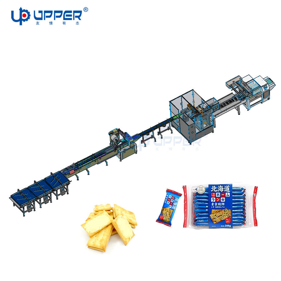 Biscuit Triing Counting Line Cookies Cookies Automatic Pillow Packing Machine