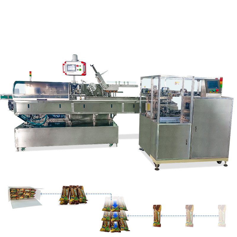 Machine d'emballage de collection empilée horizontale automatique et système de carton de barre d'énergie
